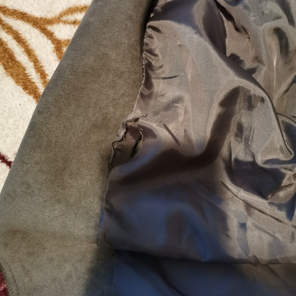 Faux suede Moto jacket - Picture 4 of 4